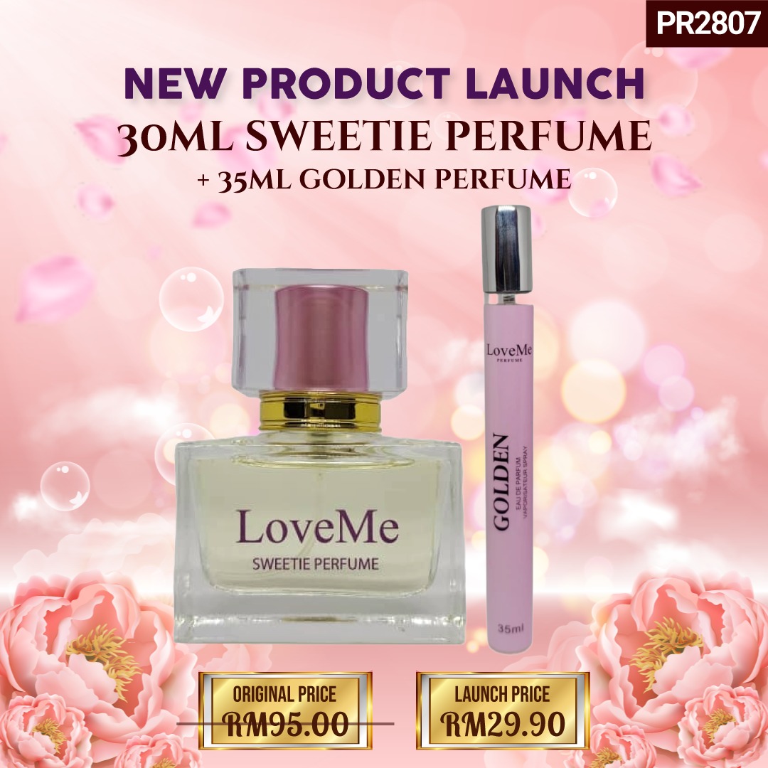 30ML - PERFUME SWEETIE + 35ML GOLDEN MIST